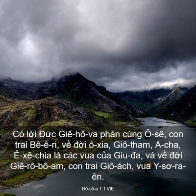 Picture 03 - Hô-sê-a 1:1 VIE - Có lời Đức Giê-hô-va phán cùng Ô-sê, - Bible Verse Picture