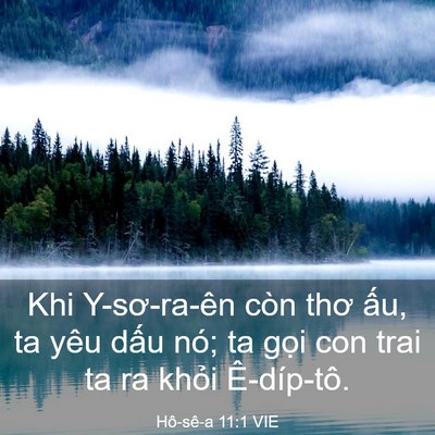 Picture 03 - Hô-sê-a 11:1 VIE - Khi Y-sơ-ra-ên còn thơ ấu, ta yêu dấu - Bible Verse Picture