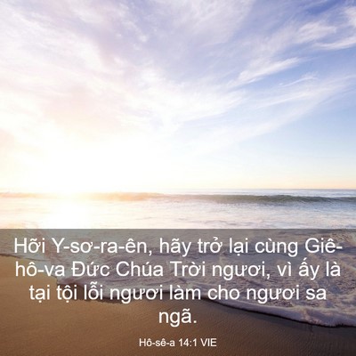 Picture 03 - Hô-sê-a 14:1 VIE - Hỡi Y-sơ-ra-ên, hãy trở lại cùng - Bible Verse Picture
