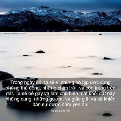 Picture 03 - Hô-sê-a 2:18 VIE - Trong ngày đó, ta sẽ vì chúng nó lập - Bible Verse Picture