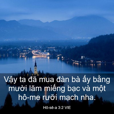 Picture 03 - Hô-sê-a 3:2 VIE - Vậy ta đã mua đàn bà ấy bằng mười - Bible Verse Picture