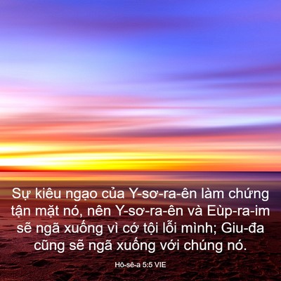 Picture 03 - Hô-sê-a 5:5 VIE - Sự kiêu ngạo của Y-sơ-ra-ên làm chứng - Bible Verse Picture