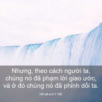 Picture 03 - Hô-sê-a 6:7 VIE - Nhưng, theo cách người ta, chúng nó đã - Bible Verse Picture