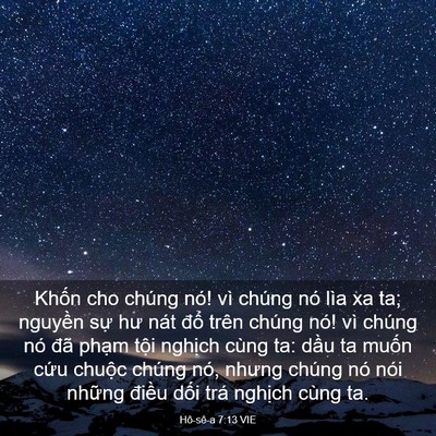 Picture 03 - Hô-sê-a 7:13 VIE - Khốn cho chúng nó! vì chúng nó lìa xa ta; - Bible Verse Picture