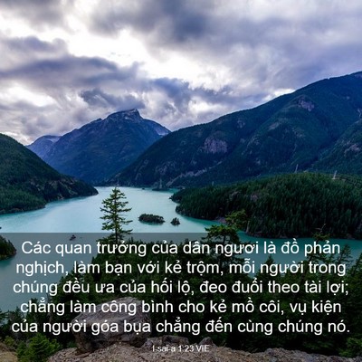 Picture 03 - I-sai-a 1:23 VIE - Các quan trưởng của dân ngươi là đồ - Bible Verse Picture