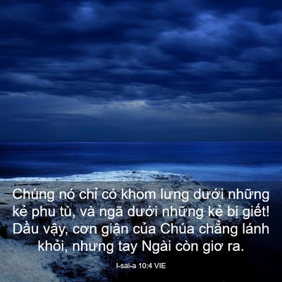 Picture 03 - I-sai-a 10:4 VIE - Chúng nó chỉ có khom lưng dưới những - Bible Verse Picture