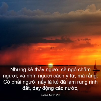 Picture 03 - I-sai-a 14:16 VIE - Những kẻ thấy ngươi sẽ ngó chăm - Bible Verse Picture