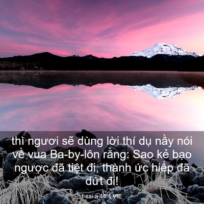 Picture 03 - I-sai-a 14:4 VIE - thì ngươi sẽ dùng lời thí dụ nầy - Bible Verse Picture