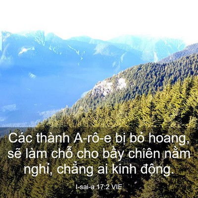 Picture 03 - I-sai-a 17:2 VIE - Các thành A-rô-e bị bỏ hoang, sẽ làm - Bible Verse Picture