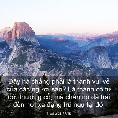 Picture 03 - I-sai-a 23:7 VIE - Đây há chẳng phải là thành vui vẻ - Bible Verse Picture