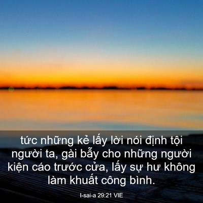 Picture 03 - I-sai-a 29:21 VIE - tức những kẻ lấy lời nói định tội - Bible Verse Picture