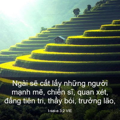 Picture 03 - I-sai-a 3:2 VIE - Ngài sẽ cất lấy những người mạnh - Bible Verse Picture