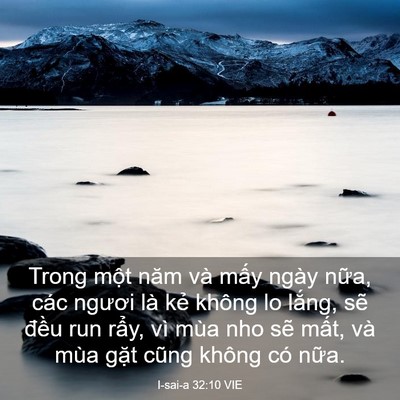 Picture 03 - I-sai-a 32:10 VIE - Trong một năm và mấy ngày nữa, các - Bible Verse Picture