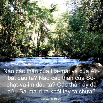 Picture 03 - I-sai-a 36:19 VIE - Nào các thần của Ha-mát và của - Bible Verse Picture