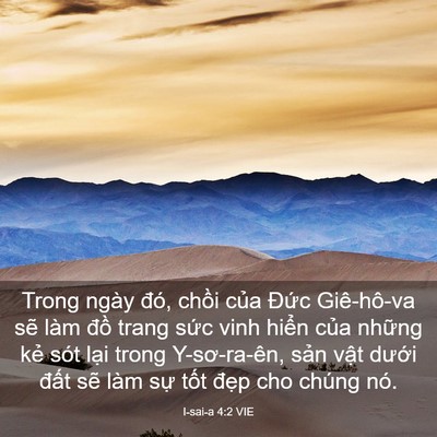 Picture 03 - I-sai-a 4:2 VIE - Trong ngày đó, chồi của Đức Giê-hô-va - Bible Verse Picture
