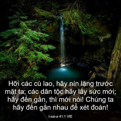 Picture 03 - I-sai-a 41:1 VIE - Hỡi các cù lao, hãy nín lặng trước - Bible Verse Picture