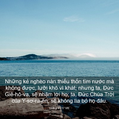 Picture 03 - I-sai-a 41:17 VIE - Những kẻ nghèo nàn thiếu thốn tìm - Bible Verse Picture