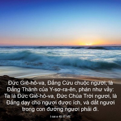 Picture 03 - I-sai-a 48:17 VIE - Đức Giê-hô-va, Đấng Cứu chuộc - Bible Verse Picture
