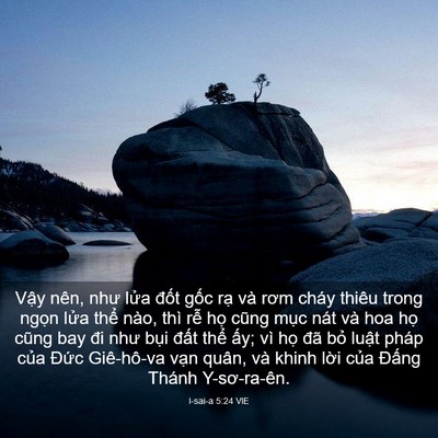 Picture 03 - I-sai-a 5:24 VIE - Vậy nên, như lửa đốt gốc rạ và rơm - Bible Verse Picture