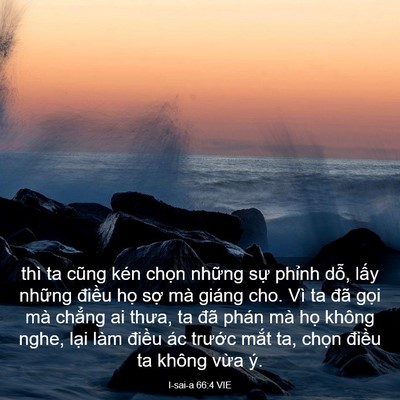Picture 03 - I-sai-a 66:4 VIE - thì ta cũng kén chọn những sự phỉnh - Bible Verse Picture