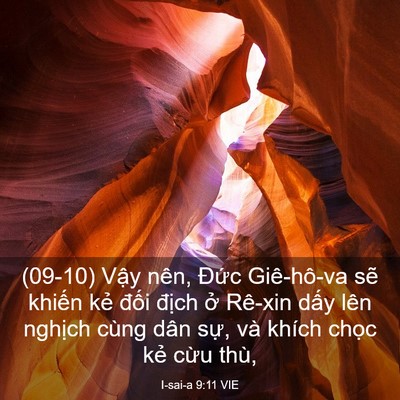 Picture 03 - I-sai-a 9:11 VIE - (09-10) Vậy nên, Đức Giê-hô-va sẽ - Bible Verse Picture
