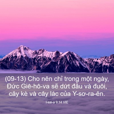 Picture 03 - I-sai-a 9:14 VIE - (09-13) Cho nên chỉ trong một ngày, Đức - Bible Verse Picture