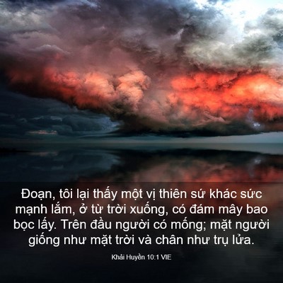 Picture 03 - Khải Huyền 10:1 VIE - Đoạn, tôi lại thấy một vị thiên sứ - Bible Verse Picture
