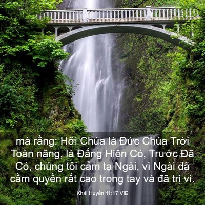 Picture 03 - Khải Huyền 11:17 VIE - mà rằng: Hỡi Chúa là Đức Chúa Trời - Bible Verse Picture