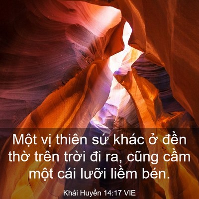 Picture 03 - Khải Huyền 14:17 VIE - Một vị thiên sứ khác ở đền thờ - Bible Verse Picture