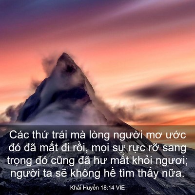 Picture 03 - Khải Huyền 18:14 VIE - Các thứ trái mà lòng người mơ ước - Bible Verse Picture