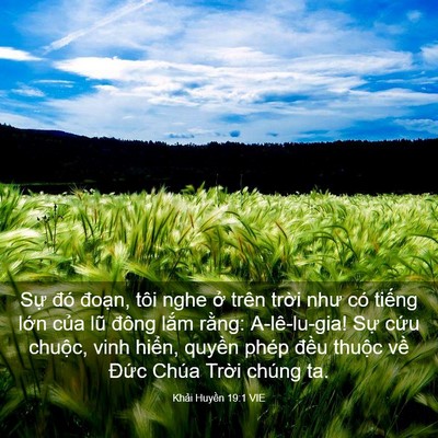 Picture 03 - Khải Huyền 19:1 VIE - Sự đó đoạn, tôi nghe ở trên trời - Bible Verse Picture