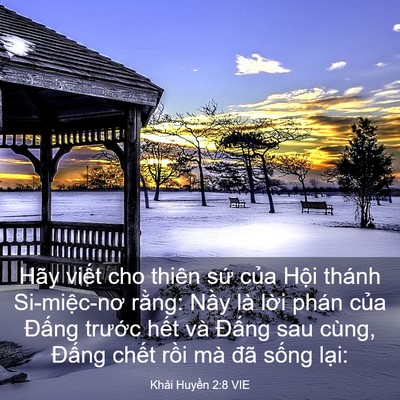 Picture 03 - Khải Huyền 2:8 VIE - Hãy viết cho thiên sứ của Hội thánh - Bible Verse Picture