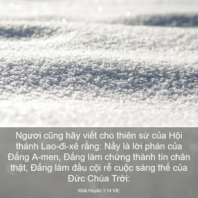 Picture 03 - Khải Huyền 3:14 VIE - Ngươi cũng hãy viết cho thiên sứ của - Bible Verse Picture