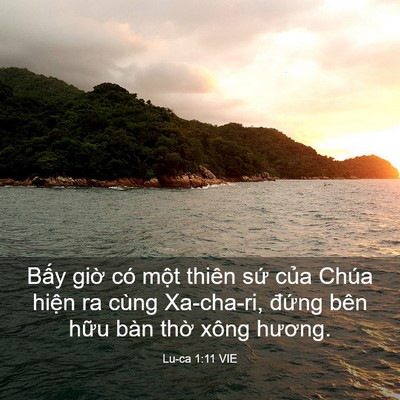 Picture 03 - Lu-ca 1:11 VIE - Bấy giờ có một thiên sứ của Chúa - Bible Verse Picture