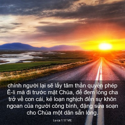 Picture 03 - Lu-ca 1:17 VIE - chính người lại sẽ lấy tâm thần - Bible Verse Picture