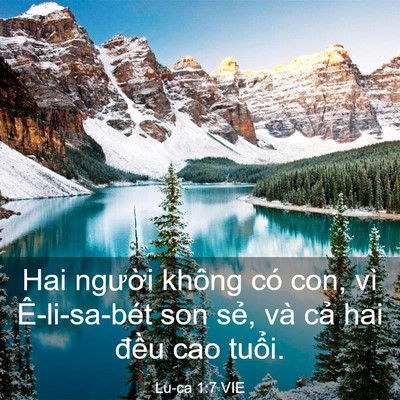 Picture 03 - Lu-ca 1:7 VIE - Hai người không có con, vì Ê-li-sa-bét - Bible Verse Picture