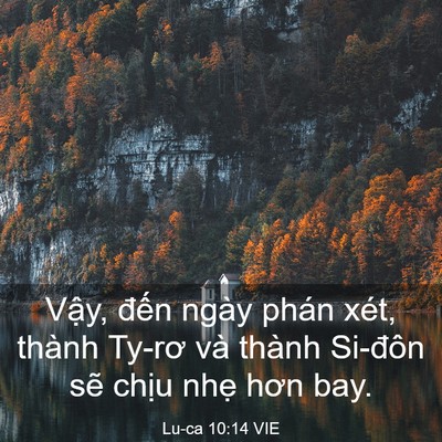 Picture 03 - Lu-ca 10:14 VIE - Vậy, đến ngày phán xét, thành Ty-rơ và - Bible Verse Picture