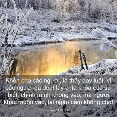 Picture 03 - Lu-ca 11:52 VIE - Khốn cho các ngươi, là thầy dạy luật, - Bible Verse Picture