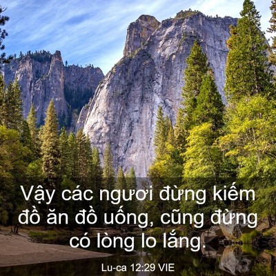 Picture 03 - Lu-ca 12:29 VIE - Vậy các ngươi đừng kiếm đồ ăn đồ - Bible Verse Picture