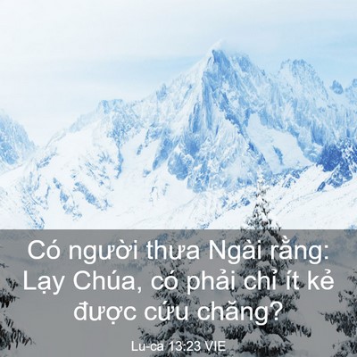 Picture 03 - Lu-ca 13:23 VIE - Có người thưa Ngài rằng: Lạy Chúa, có - Bible Verse Picture