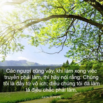 Picture 03 - Lu-ca 17:10 VIE - Các ngươi cũng vậy, khi làm xong việc - Bible Verse Picture