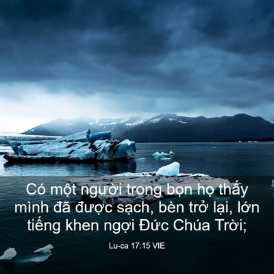 Picture 03 - Lu-ca 17:15 VIE - Có một người trong bọn họ thấy mình - Bible Verse Picture