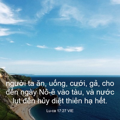 Picture 03 - Lu-ca 17:27 VIE - người ta ăn, uống, cưới, gả, cho - Bible Verse Picture