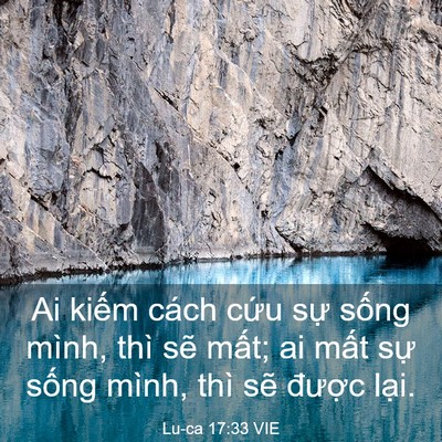 Picture 03 - Lu-ca 17:33 VIE - Ai kiếm cách cứu sự sống mình, thì - Bible Verse Picture