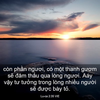 Picture 03 - Lu-ca 2:35 VIE - còn phần ngươi, có một thanh gươm sẽ - Bible Verse Picture