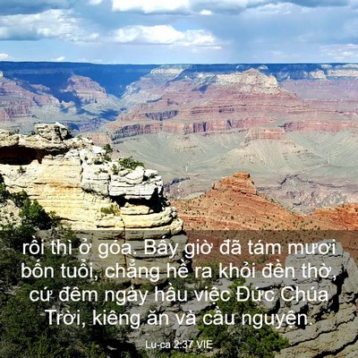Picture 03 - Lu-ca 2:37 VIE - rồi thì ở góa. Bấy giờ đã tám mươi - Bible Verse Picture