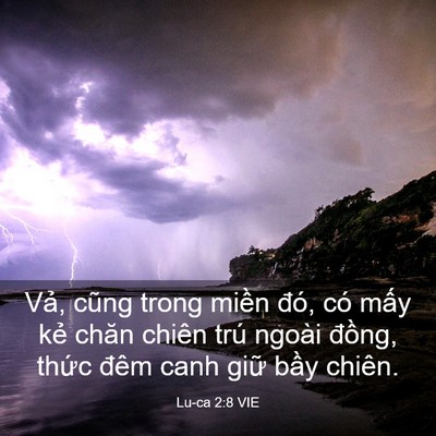 Picture 03 - Lu-ca 2:8 VIE - Vả, cũng trong miền đó, có mấy kẻ - Bible Verse Picture