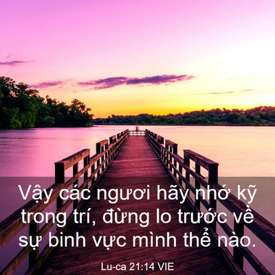 Picture 03 - Lu-ca 21:14 VIE - Vậy các ngươi hãy nhớ kỹ trong trí, - Bible Verse Picture