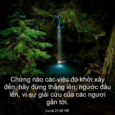 Picture 03 - Lu-ca 21:28 VIE - Chừng nào các việc đó khởi xảy - Bible Verse Picture
