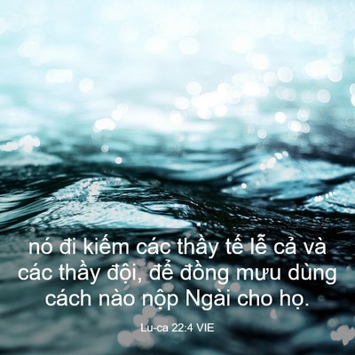 Picture 03 - Lu-ca 22:4 VIE - nó đi kiếm các thầy tế lễ cả và - Bible Verse Picture